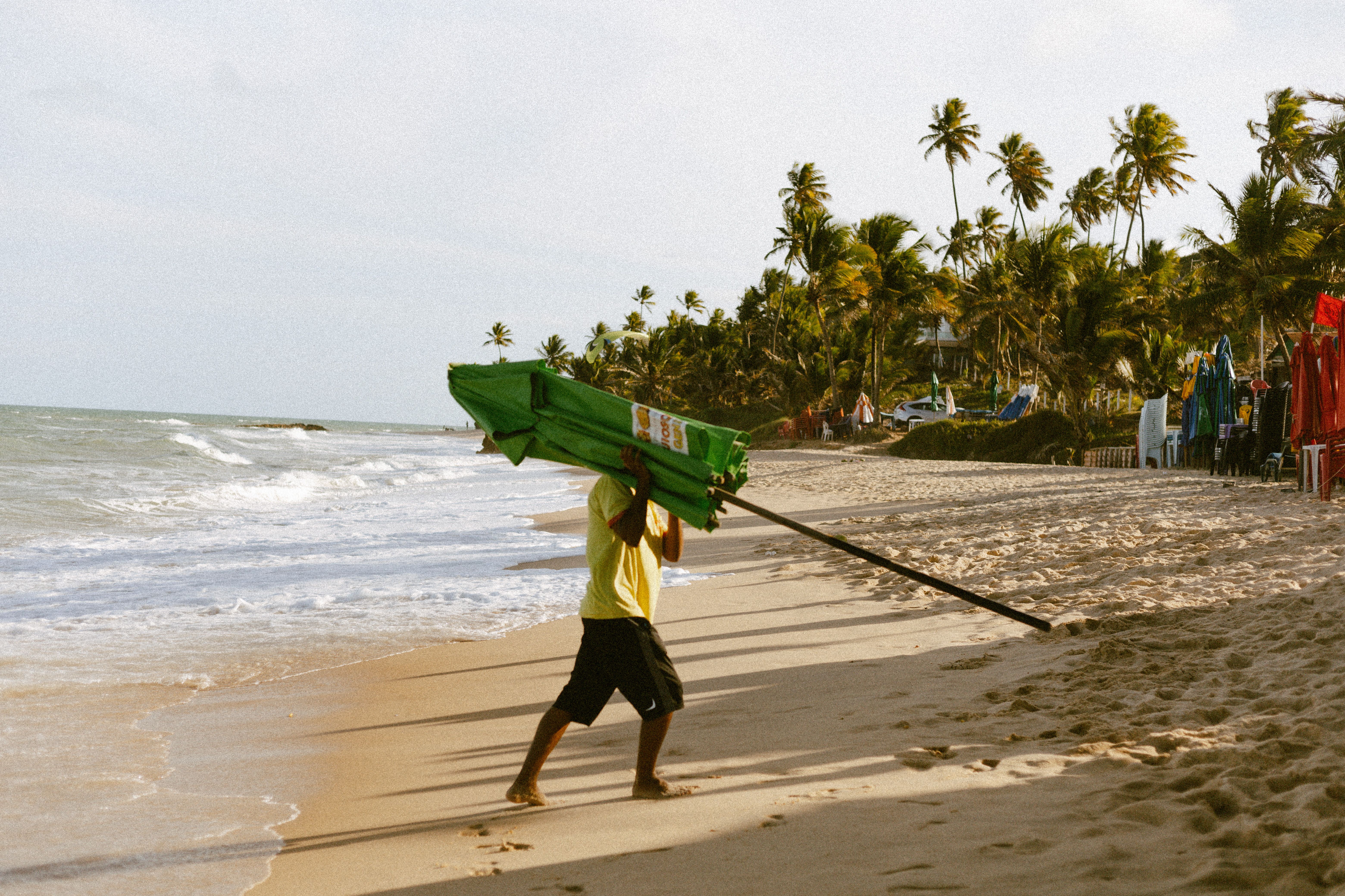 Everyday beach life in João Pessoa
