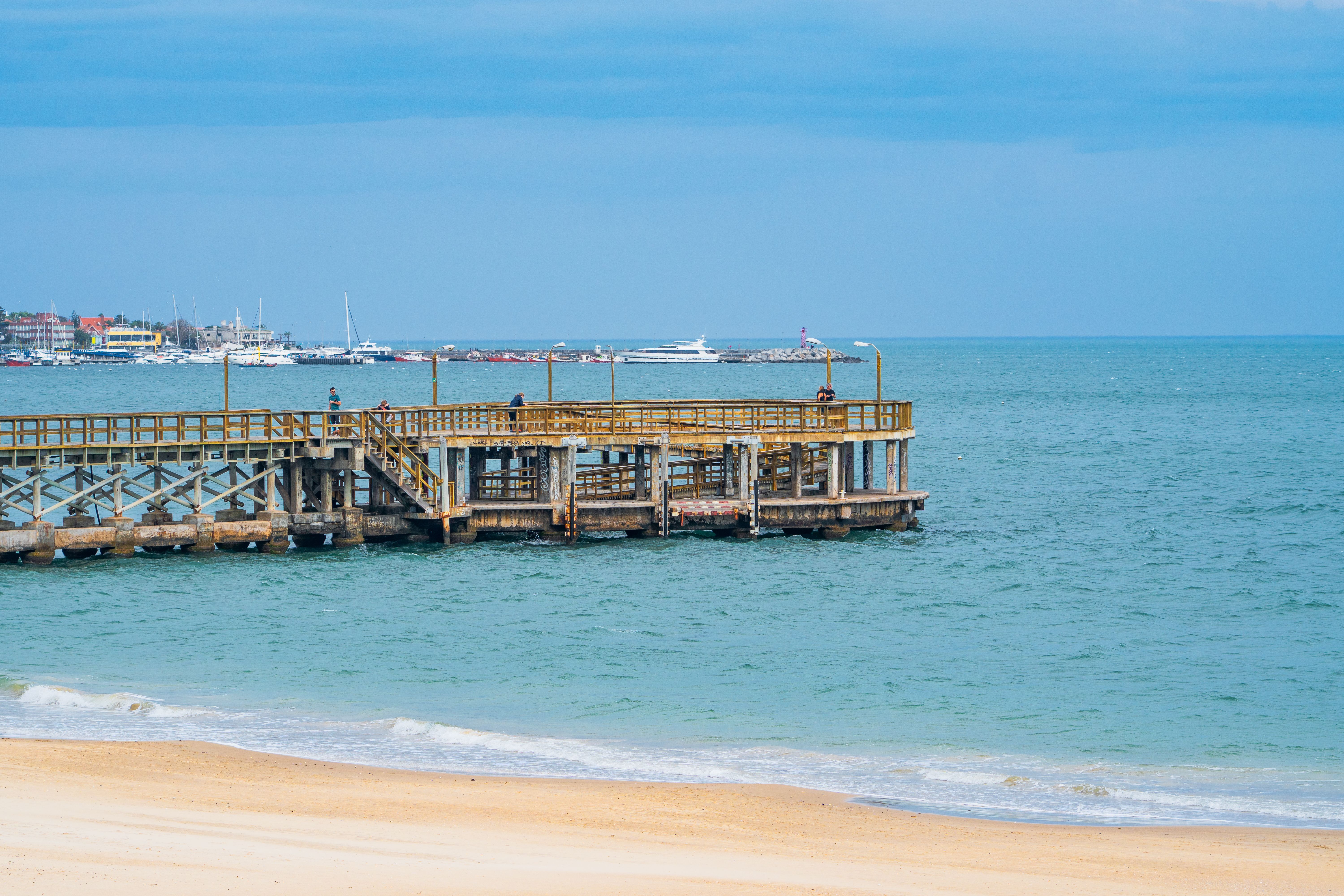A pier along Punta del Este’s coast