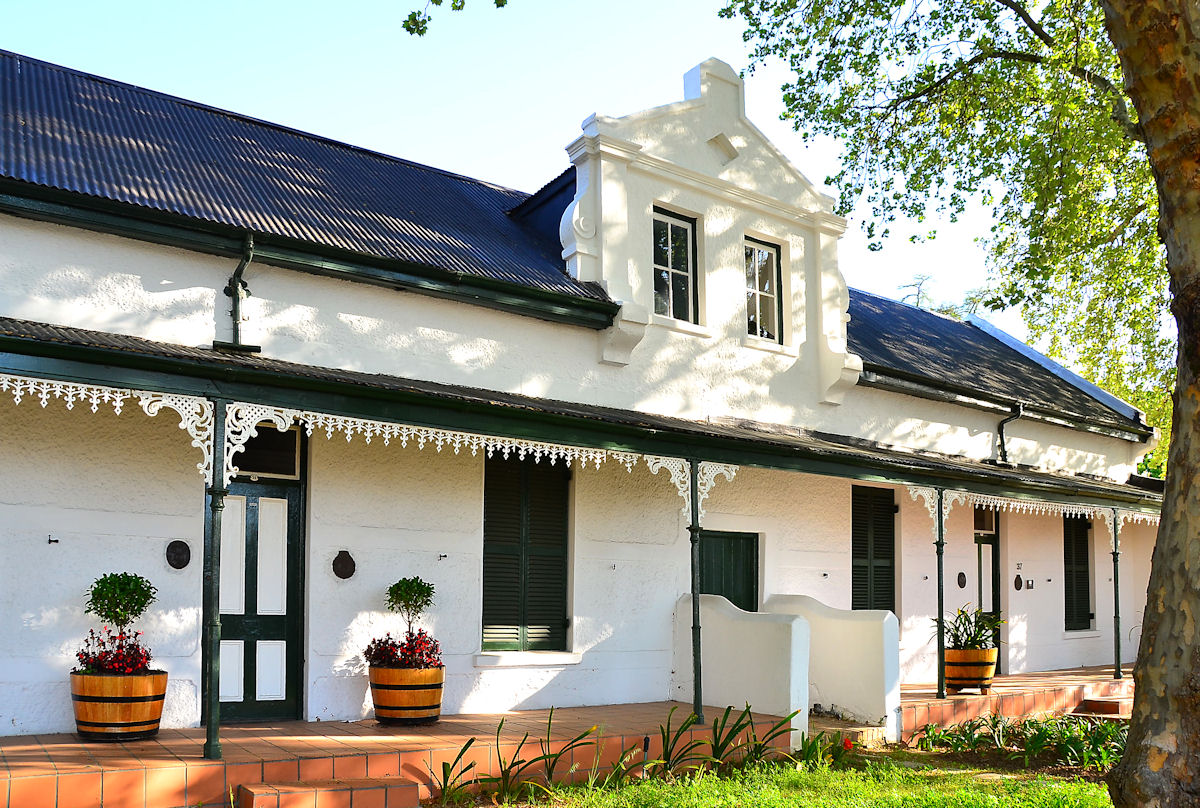 Historic houses on Dorp Street in Stellenbosch