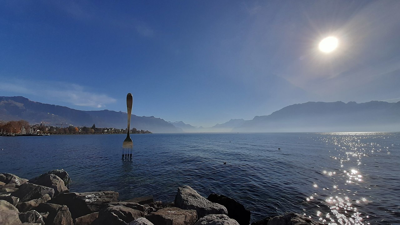 The Fork of Vevey on Lake Geneva