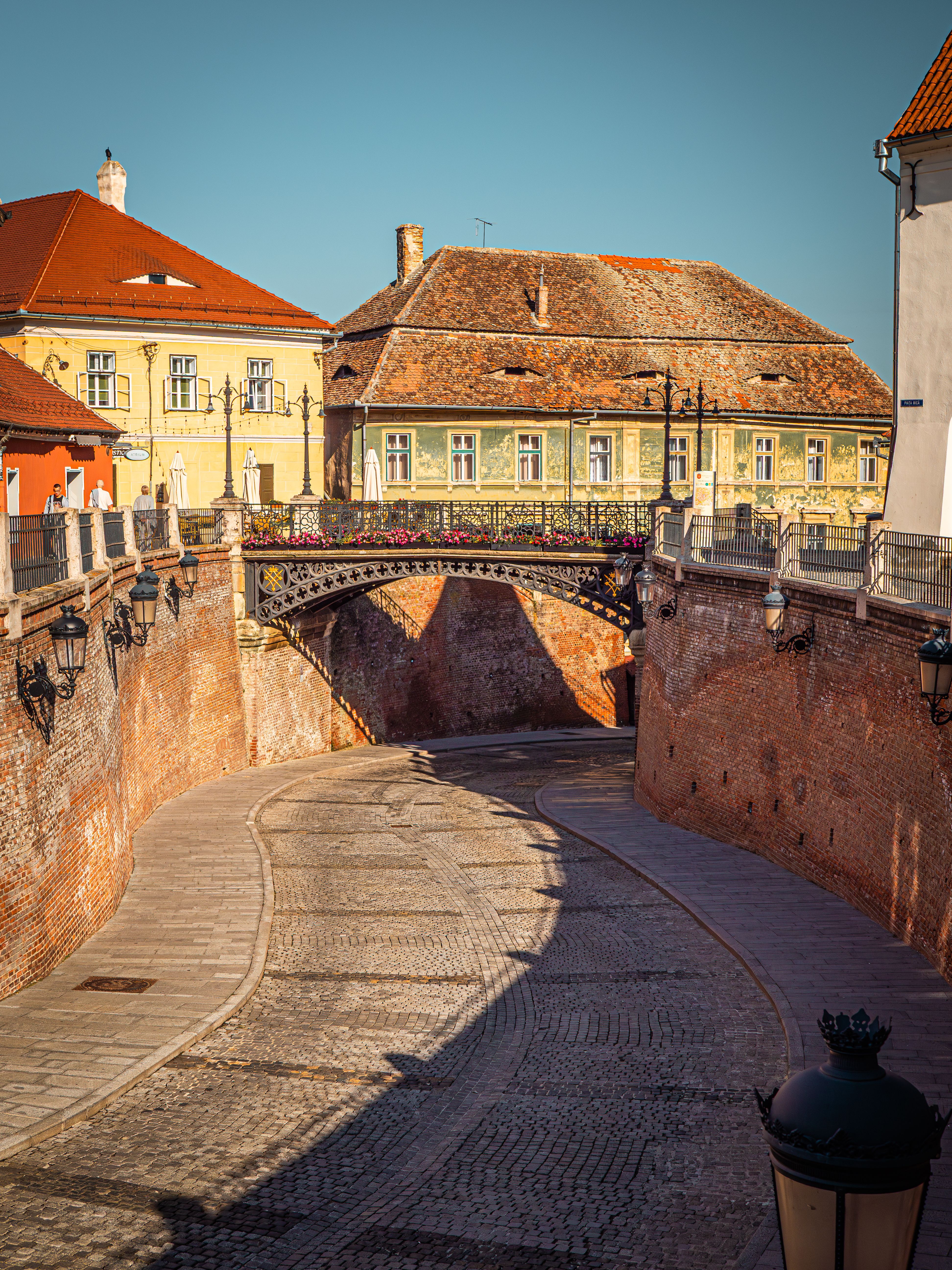 Cobblestone old-town street