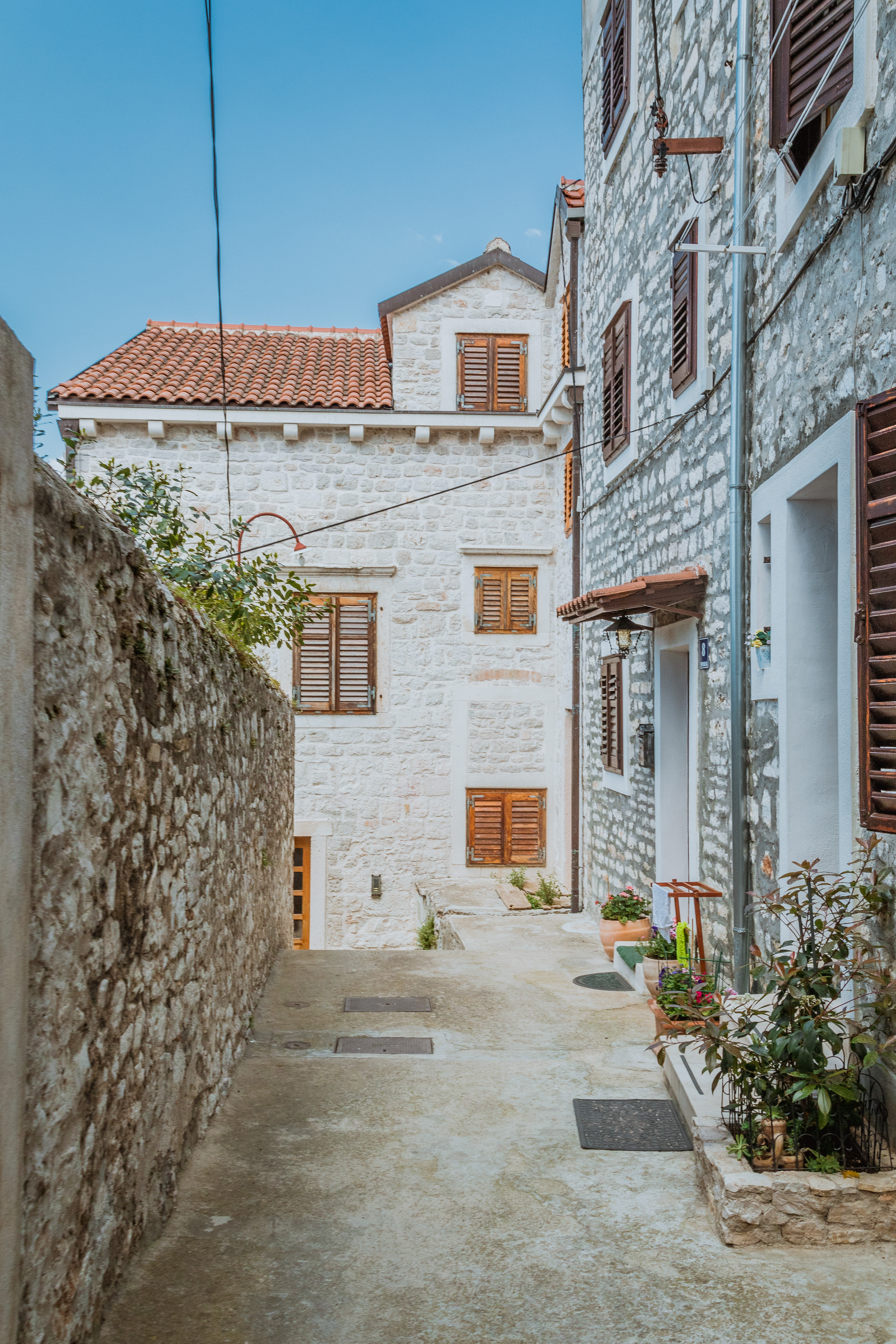 Old streets in Šibenik, Croatia