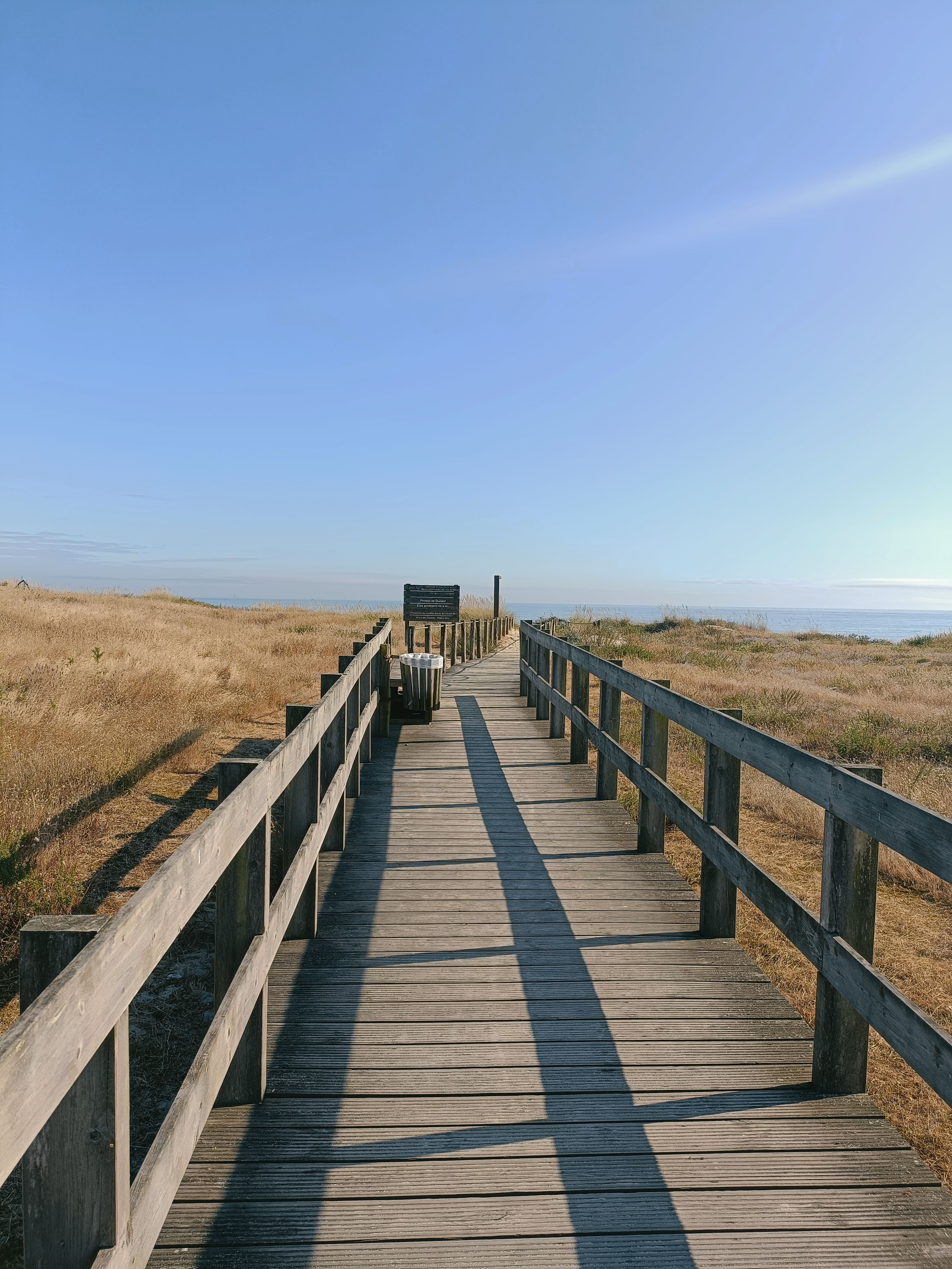 Atlantic beach boardwalk in Viana do Castelo